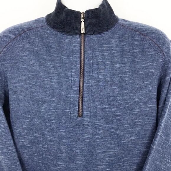 Tommy Bahama Flipsider Half Zip Blue Men's Size M